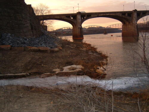 Drainage from Butler Dam to river